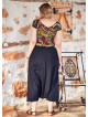 Wrap Front Elastic Waist Bohemian Wholesale Plus Size Harem Pants