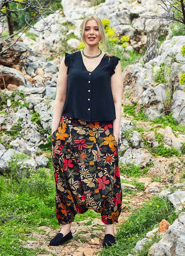 plus size bohemian pants