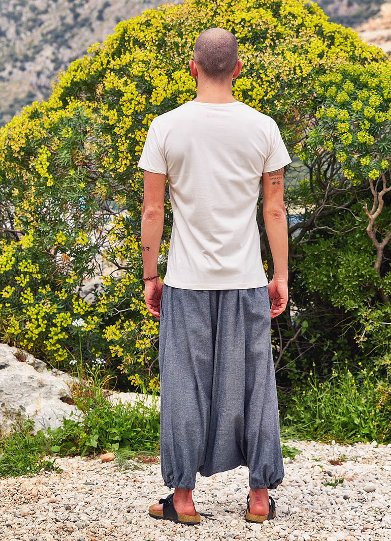Buy HANGUP Solid Silk Regular Fit Men's Harem Pants | Shoppers Stop