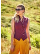 Wholesale Hippie Bohemian Buttoned Red Vest