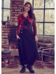 Elastic Waist Wrap Front Wholesale Gypsy Style Black Harem Pants