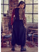Elastic Waist Wrap Front Wholesale Gypsy Style Black Harem Pants