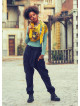 Bohemian Style Pocket Detail Wholesale Casual Black Harem Pants