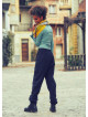 Bohemian Style Pocket Detail Wholesale Casual Black Harem Pants