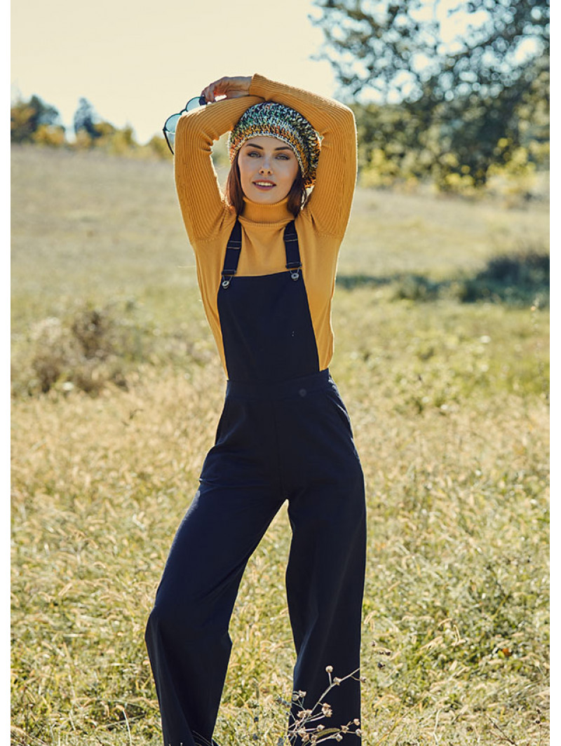 Jumpsuit with buckle straps top