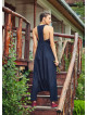 Halter Neck Zipper Back Closure Wholesale Black Harem Jumpsuit