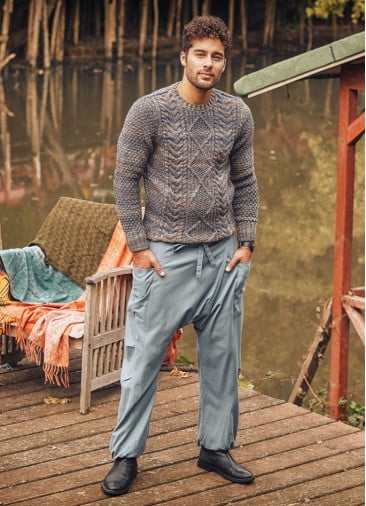 Adjustable Tie Waist Boho Wholesale Mens Drop Crotch Pants