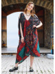 Black Patterned Low Back Bohemian Summer Dress