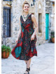 Etnic Patterned Boho Chic Summer Day Dress