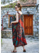 Ethnic Print Pocket Detailed Scoop Neck Loose Fit Maxi Sundress