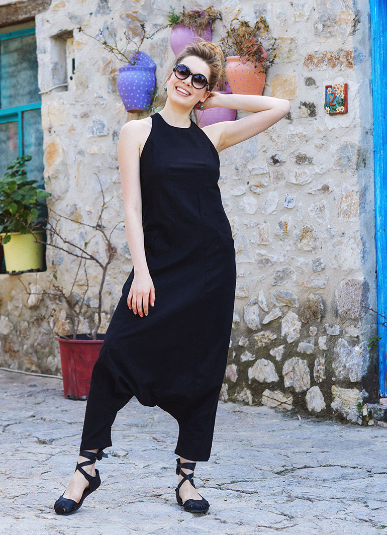 CCK Style Black Pocket Harem Jumpsuit - Women | Best Price and Reviews |  Zulily