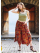 Floral Patterned Bohemian Split Front Palazzo Pants