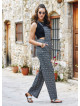 Ethnic Print Adjustable Buckle Straps Boho Jumpsuit