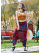Roma Patterned Hidden Zipper Modern Harem Pants