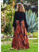 Black Gypsy Style Bell Sleeve Crop Top