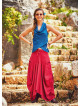 Gypsy Style Oversized Pocket Detailed Wholesale Long Cotton Skirt