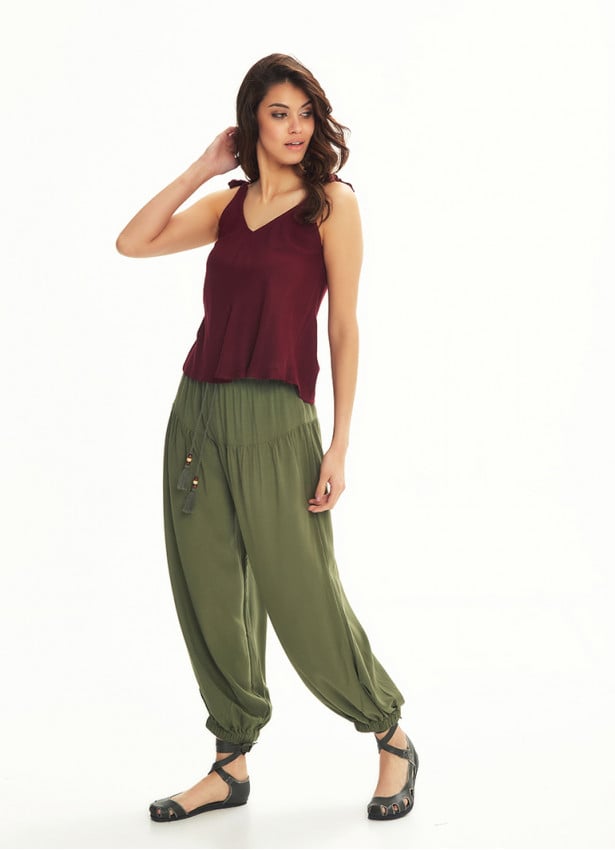Drawstring Khaki Pants