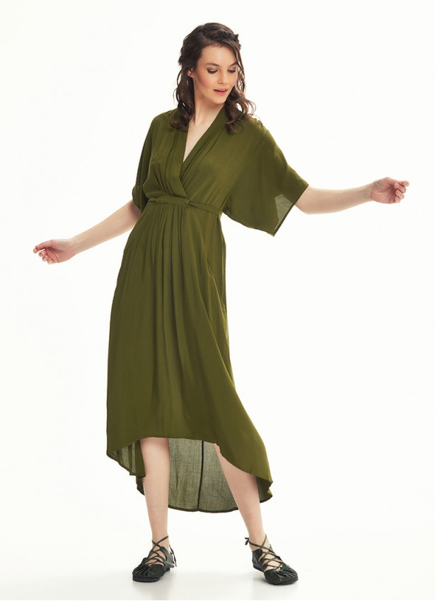 Bohemian Khaki Dress | Wholesale Boho Clothing
