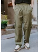 Comfortable Cut Soil Mens Trousers With Elastic Waist and Waist